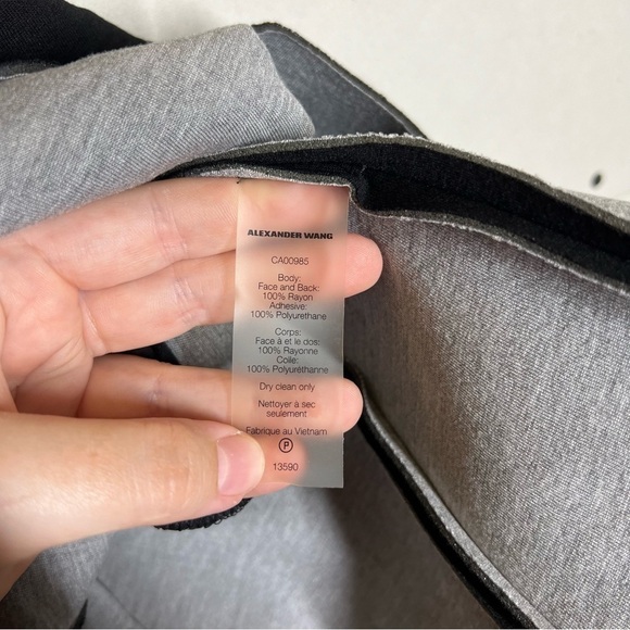 T by Alexander Wang Scuba Neoprene Pleated Dress Size Small - Picture 11 of 11